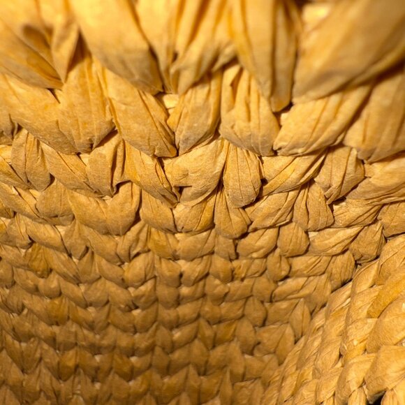 Rhythm Round Straw Bag Woven Rattan Shoulder Bag Boho Coastal Chic - Picture 13 of 16